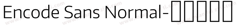 Encode Sans Normal字体转换